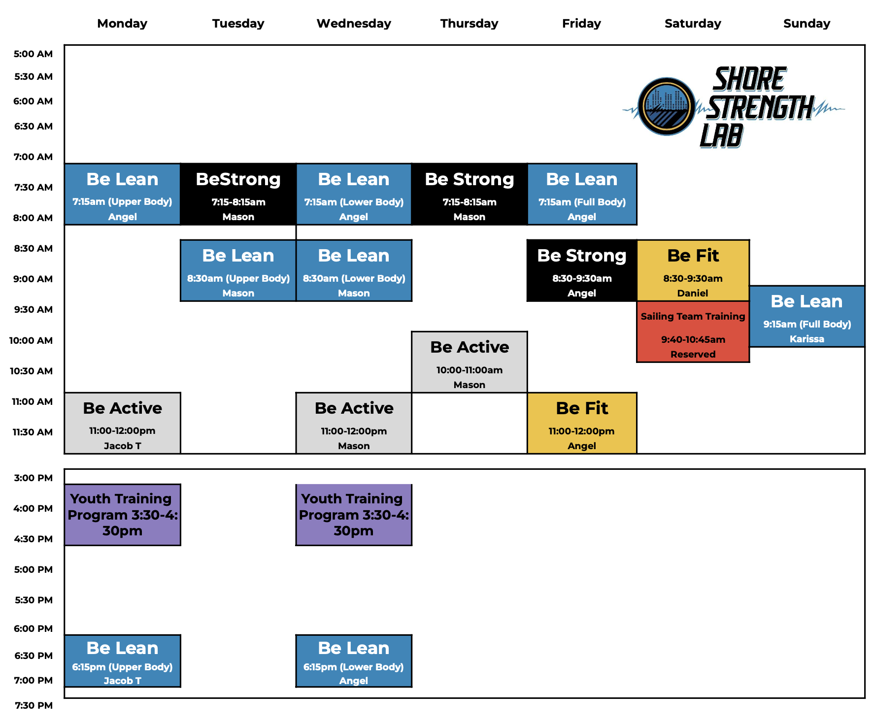 2025 SSL Summer Schedule